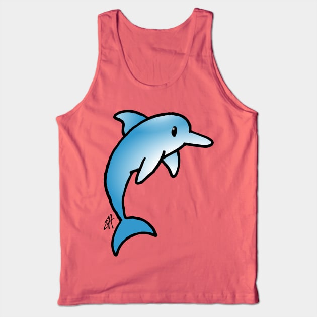 Dolphin Tank Top by Cardvibes